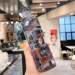 Transparent,lightweight Sports Water Bottle Portable Leak-proof Fitness Gym Water Time Scale, Sealed, Leakproof, 500ml Capacity