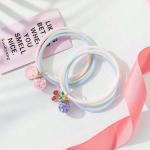 (nw000153 ) (pack Of 5) Korean Style Rubber Band Hair Rope Hair Ring Cute Accessories