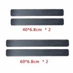 4 Pcs Car Door Sill Protector Universal 3d Carbon Fiber Scuff Protective Door Sill Cover Panel Sticker, Car Stickers, Stickers For Car