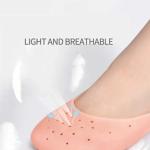 Smiling Foot Anti Crack Full Length Silicone Protector Moisturizing Socks