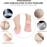 Smiling Foot Anti Crack Full Length Silicone Protector Moisturizing Socks
