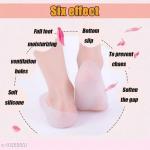 Smiling Foot Anti Crack Full Length Silicone Protector Moisturizing Socks