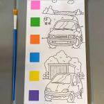 1 Book Magic Drawing Doodle Water Color Painting Book 12 Pages With 1pcs Brush