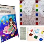 1 Book Magic Drawing Doodle Water Color Painting Book 12 Pages With 1pcs Brush