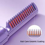 2-in-1 Hair Styling Brush, Straightener, Curler Comb Random Color