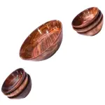 Handmade Wooden Bowls Set Of 7 Pcs , – 1 Large & 6 Small Bowls