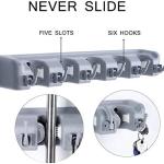 Mop And Broom Holder Wall Mount | Organizer For Home Garden Garage And Storage