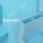 3 Steps Foldable Table Storage Box Organizer With Box Packing (mix/random Color)