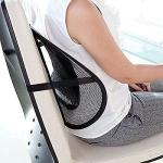 Back Rest With Lumbar Support Mesh Cushion Pad For Car Seat, Home, Office Chair