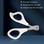 Professional Round Hole Pet Nail Clippers Professional Circular Cut Hole Cat Nail Trimmers Avoid Over Cutting Pet Nail Clippers Grooming Tool For Cat