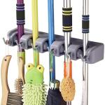 Mop And Broom Holder Wall Mount | Organizer For Home Garden Garage And Storage