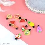 Colourful Hair Accessories For Children Qty 10 Pins Multicolor Kids Hair Pins Pack Of 10 Kids Different Hair Pins