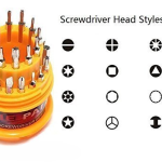 Universal Precision Screwdriver Bit Set | Multi Tool Screw Driver Kit Maintenance Repair Tool 31 In 1