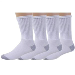Pack Of 6 Pairs White Socks Gents Full Length Socks | Full Length Comfortable Socks For Boys, Mens