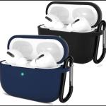 Airpods Pro 2 Soft Silicone Case With Hanging Clip (random Color)