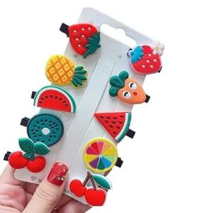 Colourful Hair Accessories For Children Qty 10 Pins Multicolor Kids Hair Pins Pack Of 10 Kids Different Hair Pins