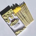 8 Pcs Makeup Brush Set In Velvet Bag Makeup Concealer Brush, Blush Powder Brush