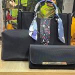 Momina 3pcs Bag Set Luxury Hand Bagset For Girls – Leather Cross Body & Shoulder Bag – Large Capacity Bag